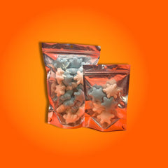 Fizzy White and Blue Snowflakes - Freeze Dried Sweets