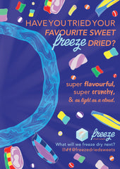 Freeze Dried Sweets POS Poster