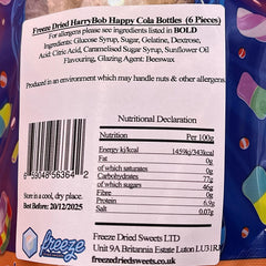 HarryBob Happy Cola Bottles - Freeze Dried Sweets | Gluten-Free