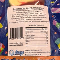 Hot Jelly Filled Chillis - Freeze Dried Sweets
