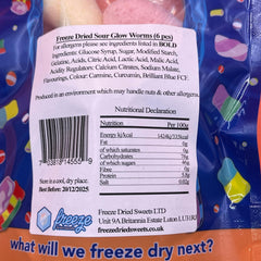 Sour Glow Worms - Freeze Dried Sweets