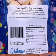 Bon Bons Lemon - Freeze Dried Sweets - Vegetarian & Halal