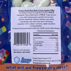 Bon Bons Green Apple - Freeze Dried Sweets - Vegetarian & Halal