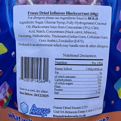 Blackcurrant Infinions - Freeze Dried Sweets | Vegan Vegetarian & Gluten Free