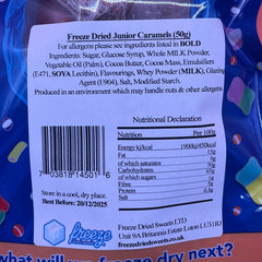 Junior Caramels - Freeze Dried Sweets