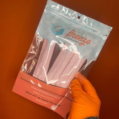 Toxic Waste Blue Raspberry x 3 Chew Bars - freeze dried candy uk