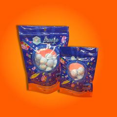 Chew Ems Blue Raspberry Juicy Bites (Jelly filled Bon Bons) - Freeze Dried Sweets - Vegetarian, Halal, Vegan, Gluten & Dairy Free