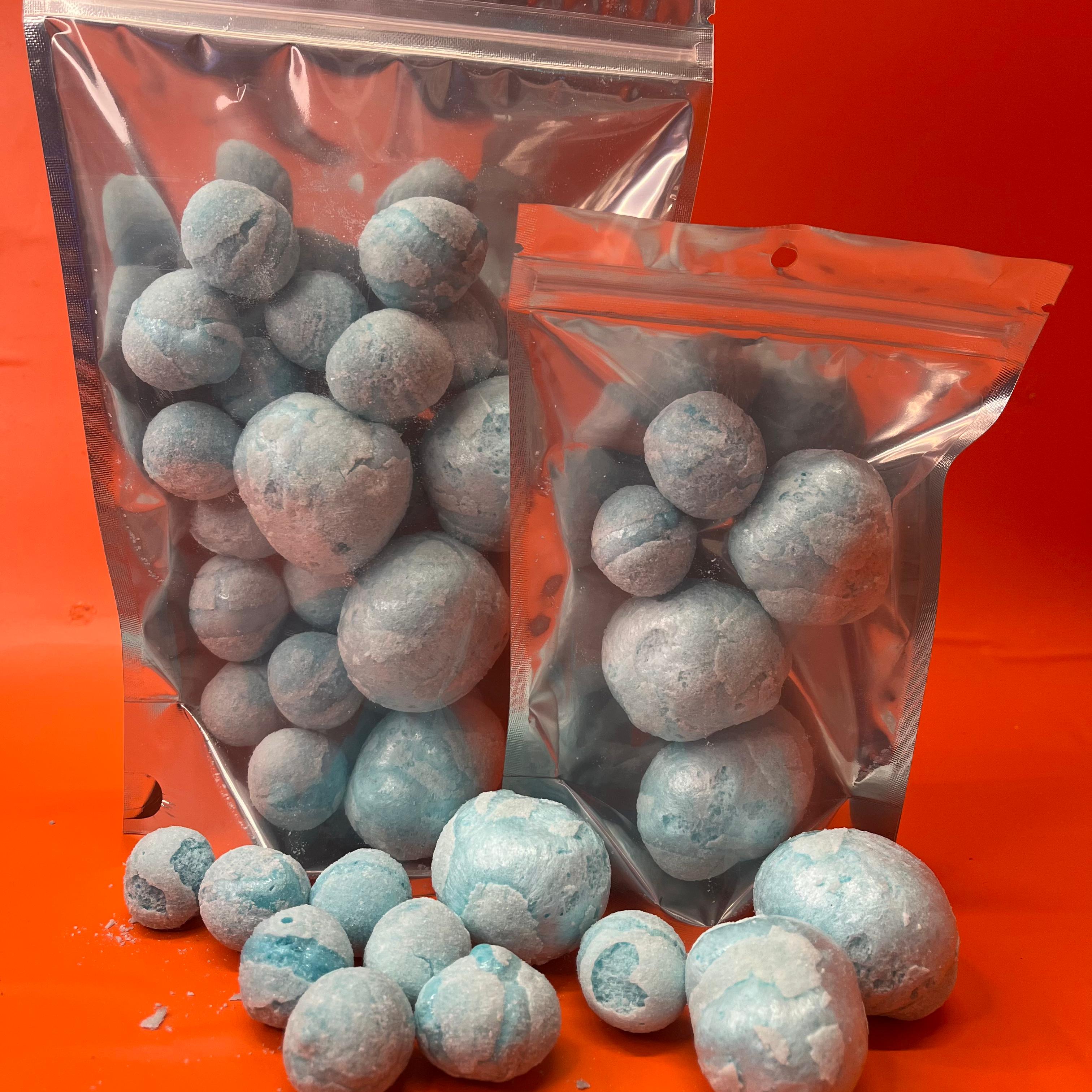 Blue Raspberry Twist Kisses - Freeze Dried Sweets - Gluten Free & Dairy Free