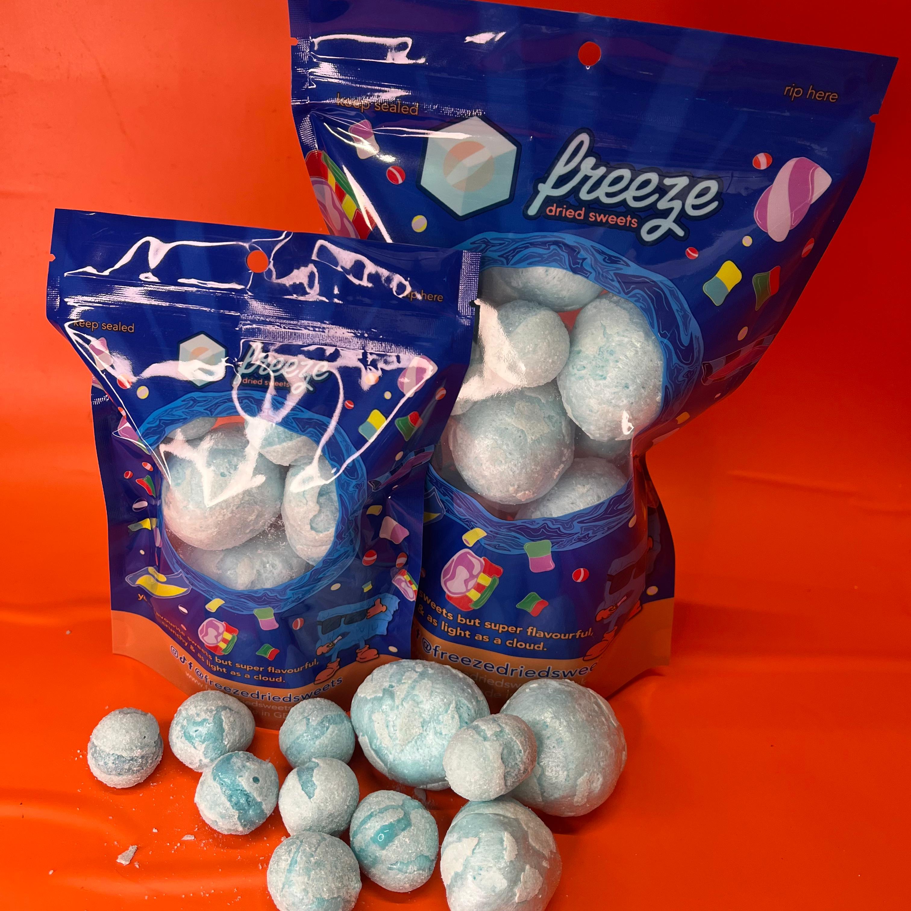 Blue Raspberry Twist Kisses - Freeze Dried Sweets - Gluten Free & Dairy Free