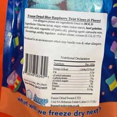 Blue Raspberry Twist Kisses - Freeze Dried Sweets - Gluten Free & Dairy Free