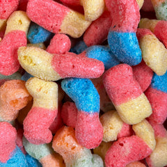 Neon Worms 4 Pieces - Freeze Dried Sweets | Gluten Free