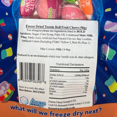 Tootsie Roll Fruit Chews - Freeze Dried Sweets - Vegetarian, Gluten-Free