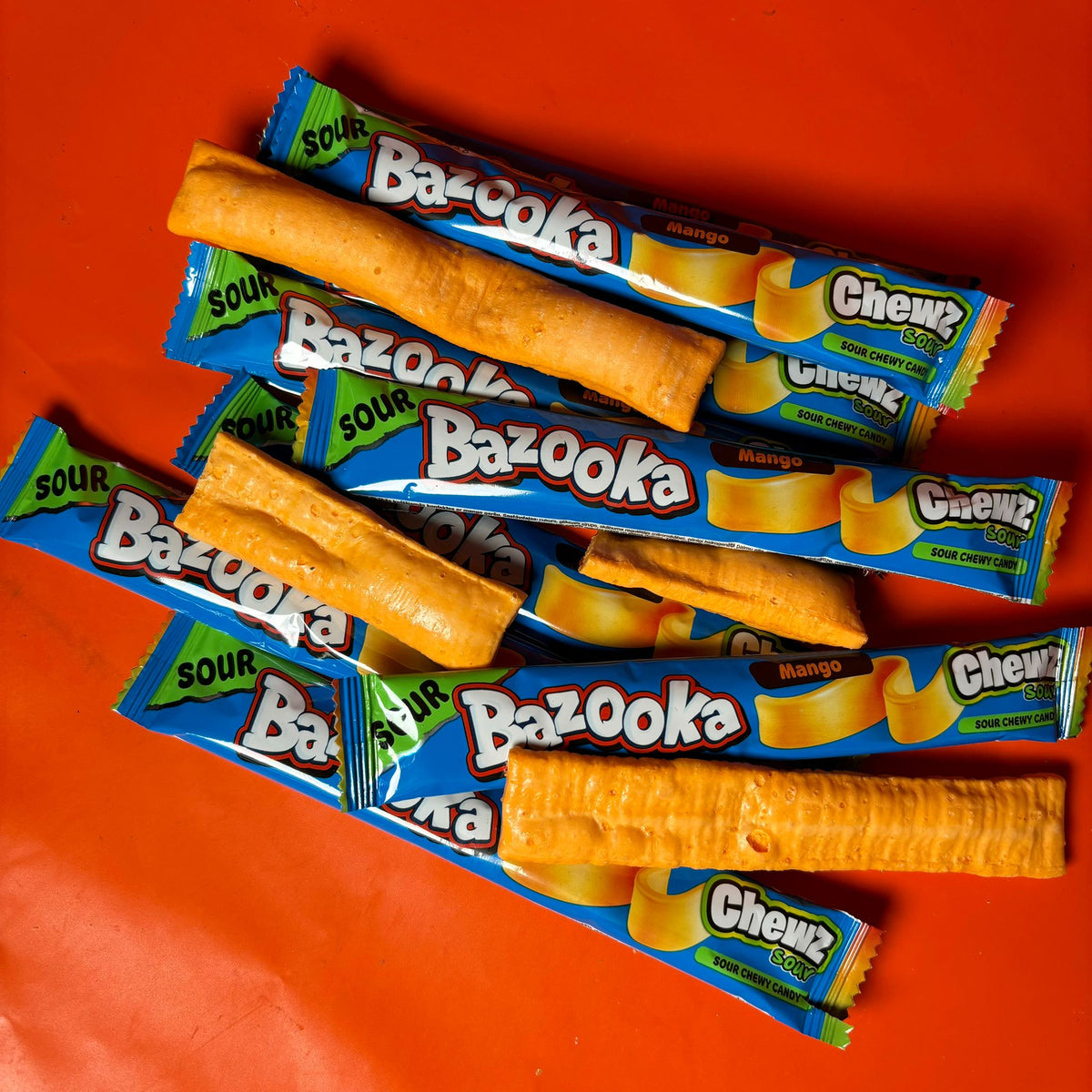 Ka-boom Mango Sour Chew Bars x3 - Freeze Dried Sweets