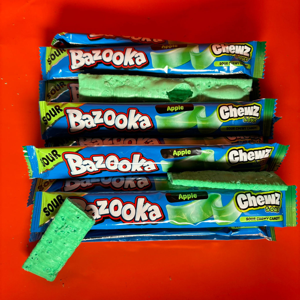 Ka-boom Green Apple Sour Chew Bar x3 - Freeze Dried Sweets