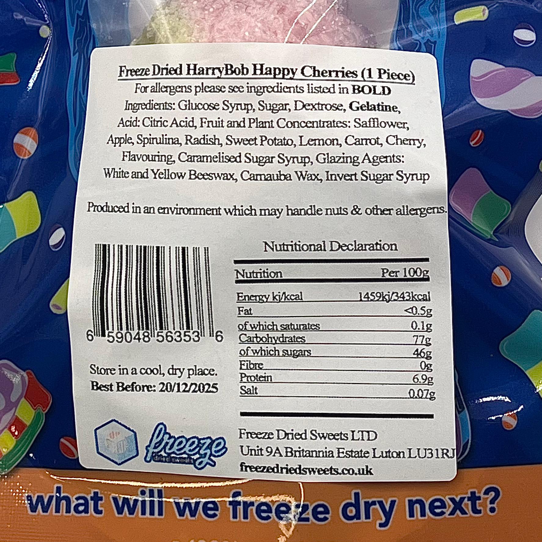 HarryBob Happy Cherries  - Freeze Dried Sweets