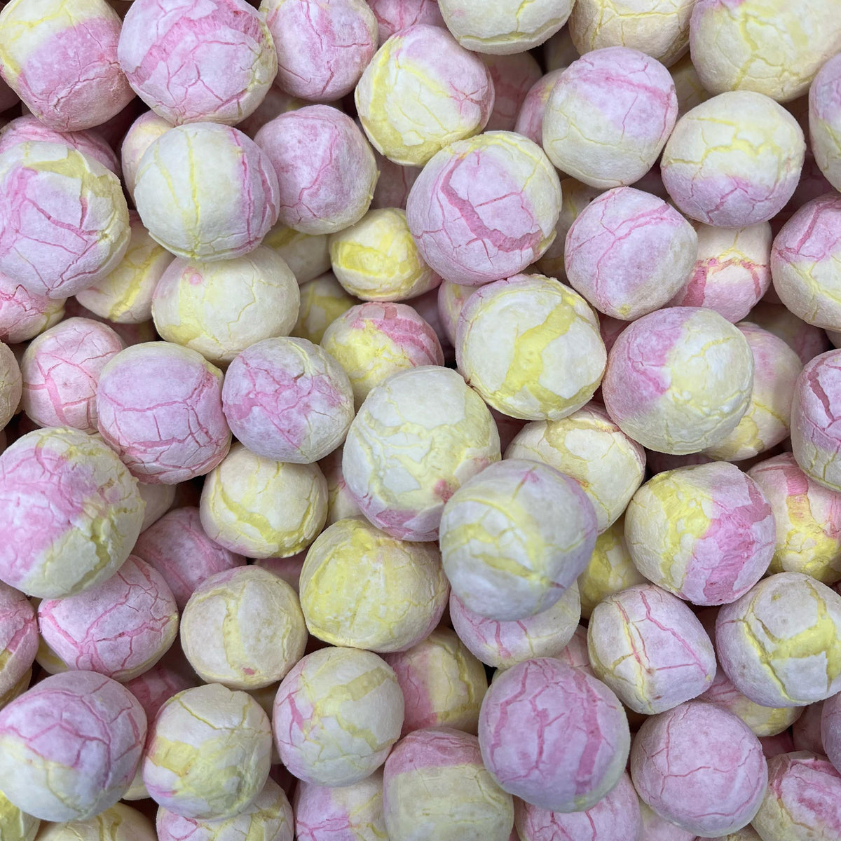 Rhubarb & Custard Bon Bons - Freeze Dried Sweets | Gluten-Free