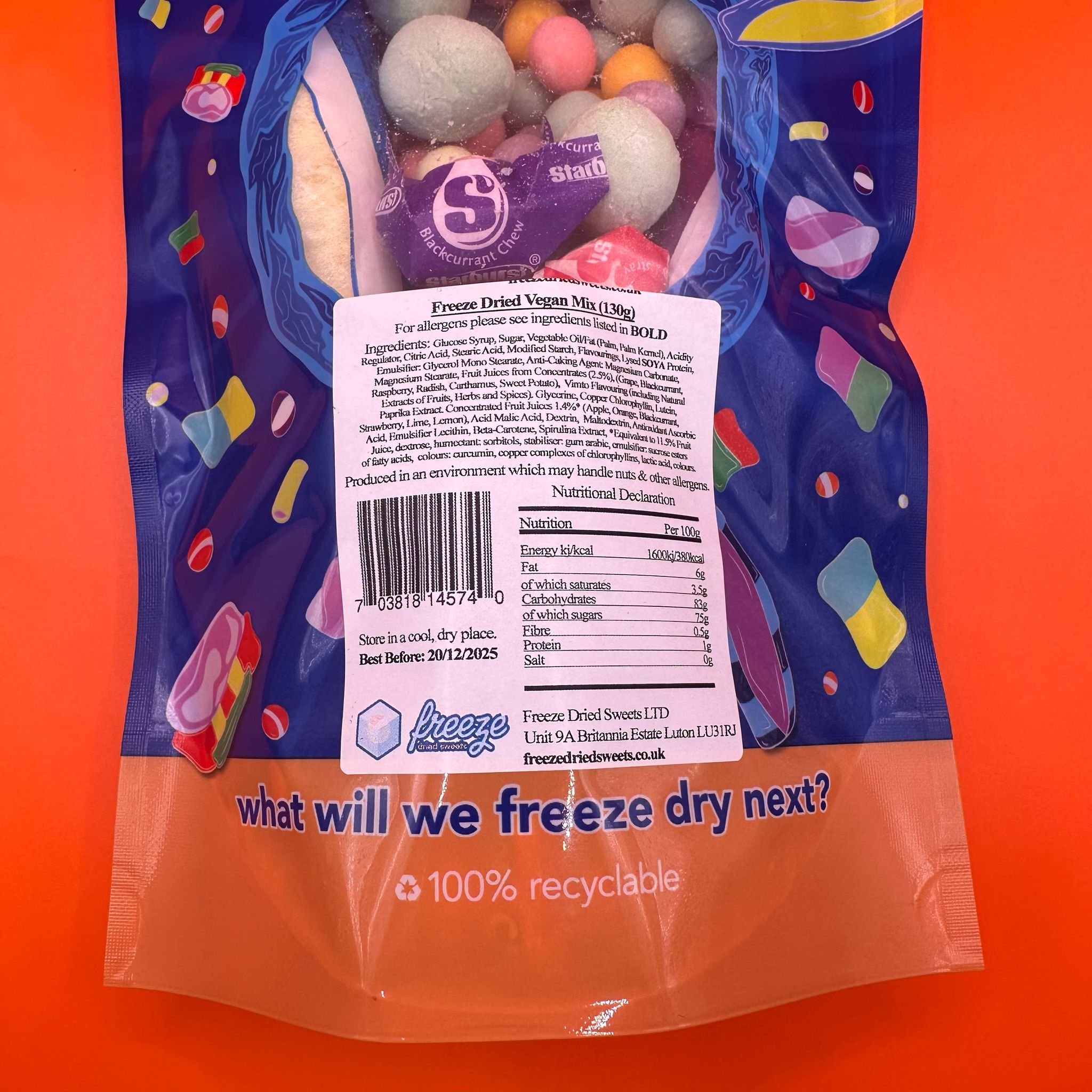 Vegan Mix 130g - Freeze Dried Sweets