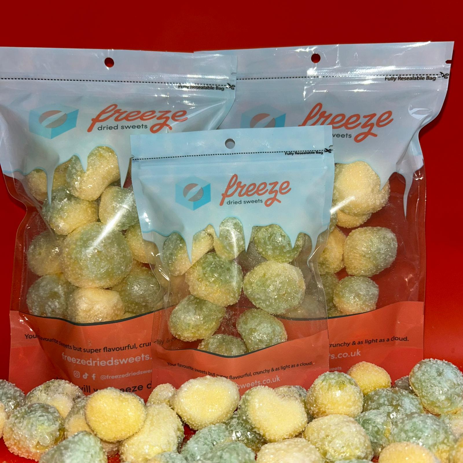 Apple and Custard Hearts - Freeze Dried Sweets