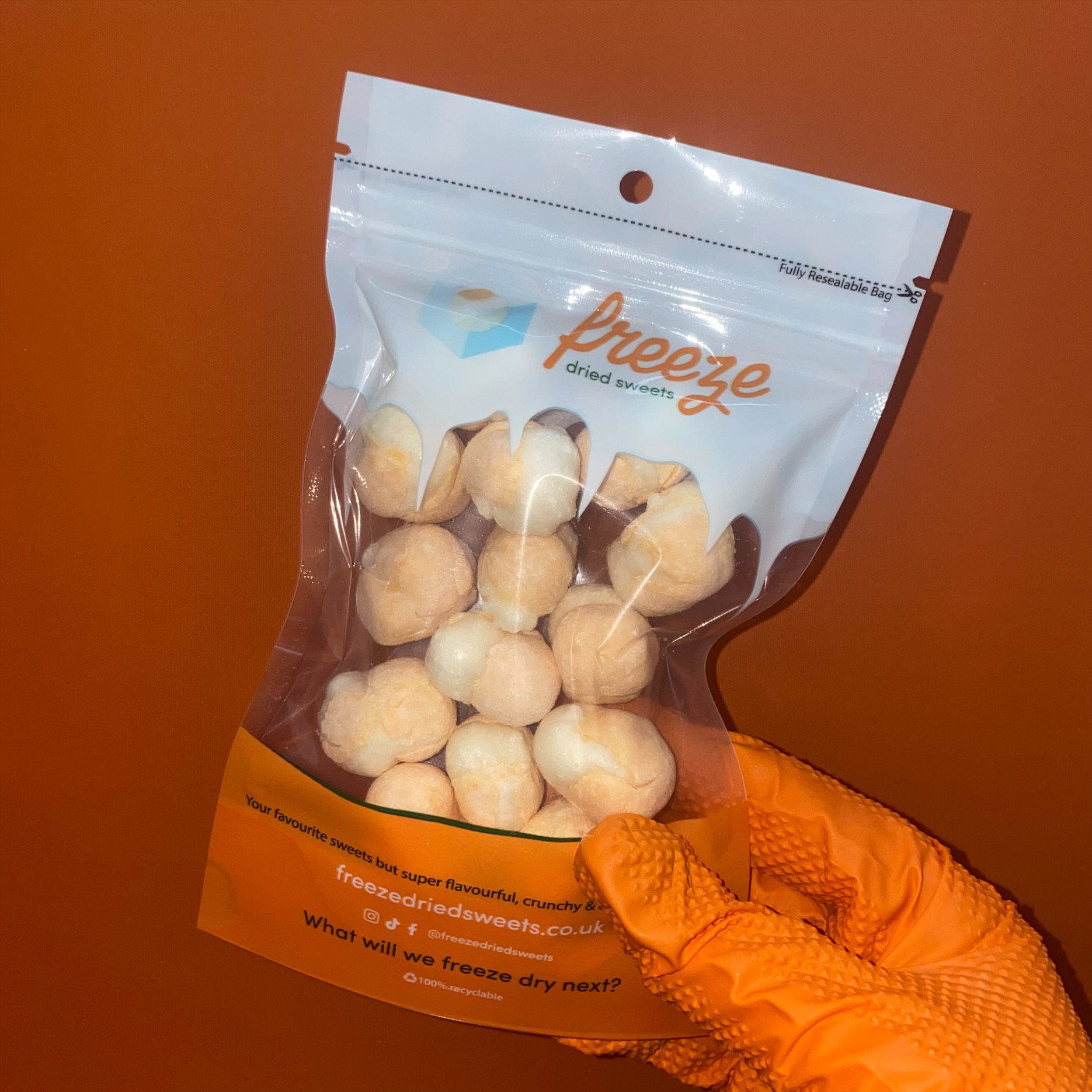 Bon Bons Orange 50g - Freeze Dried Sweets - Vegetarian & Halal