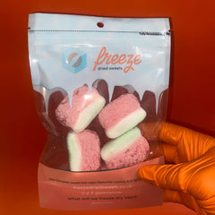 Fizzy Watermelon Slices 4 Pieces- skittles clear candy