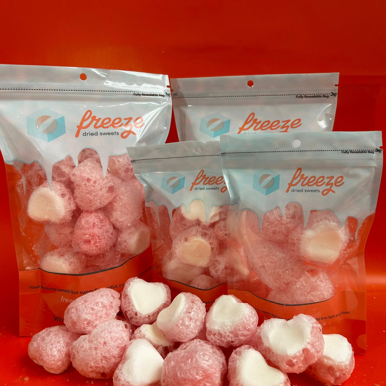 Heart Throbs x 4 Pieces - Freeze Dried Sweets