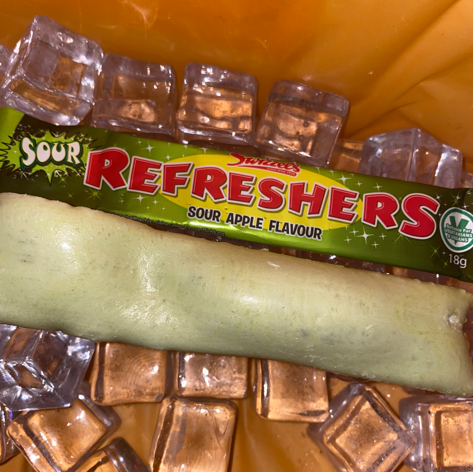 Refreshers Sour Apple x 3 Chew Bars - freeze dried candy uk