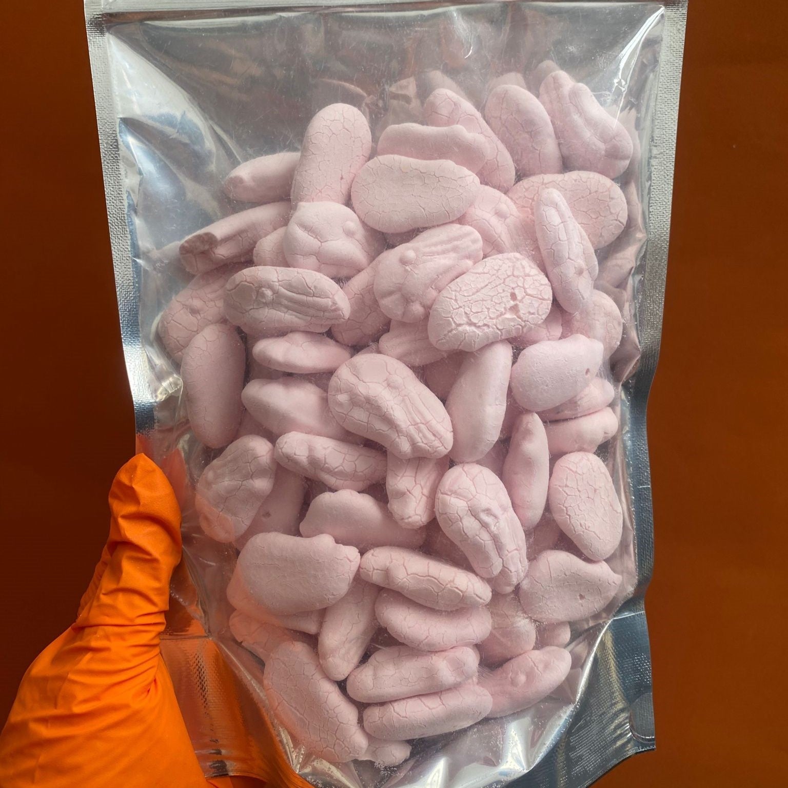 Shrimp Foams 50g - skittles clear candy