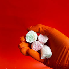 Sour Glow Worms 6 Pieces- Freeze Dried Sweets