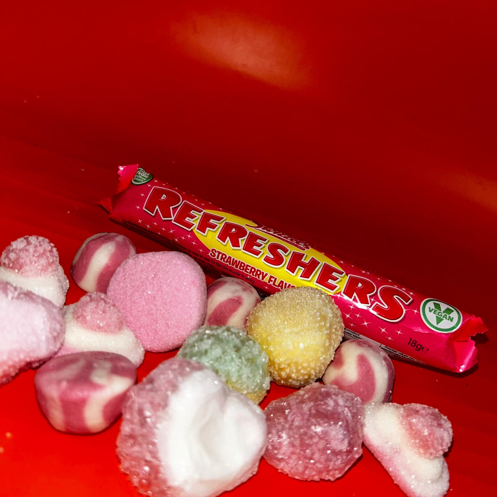 Refresher Strawberry Flavour - Valentines Edition Candy - for Bulk Orders - Freeze Dried Candy Wholesaler